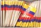 100 Ecuador Toothpick Flags, 100 Cupcake Flag Toothpicks or Cocktail Picks